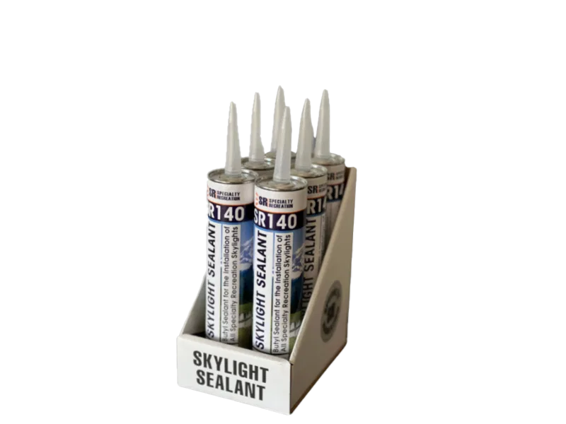 SR140BX – S.RECREATION Roof Sealant, Used To Seal Skylight Domes To Roof Compatible With All Roof Type Butyl White Wi...